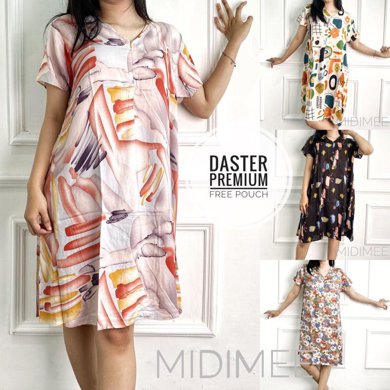 DASTER RAYON VISCOSE PREMIUM FREE POUCH/Daster Kekinian Adem Bahan Halus Dan Lembut