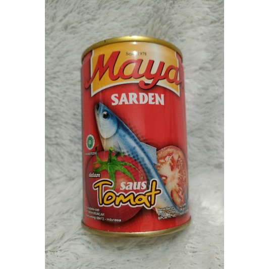Maya Sardines in Tomato Saus/In Chili Saus/Ikan Sarden Saus Tomat/Saus Cabe 425 gr
