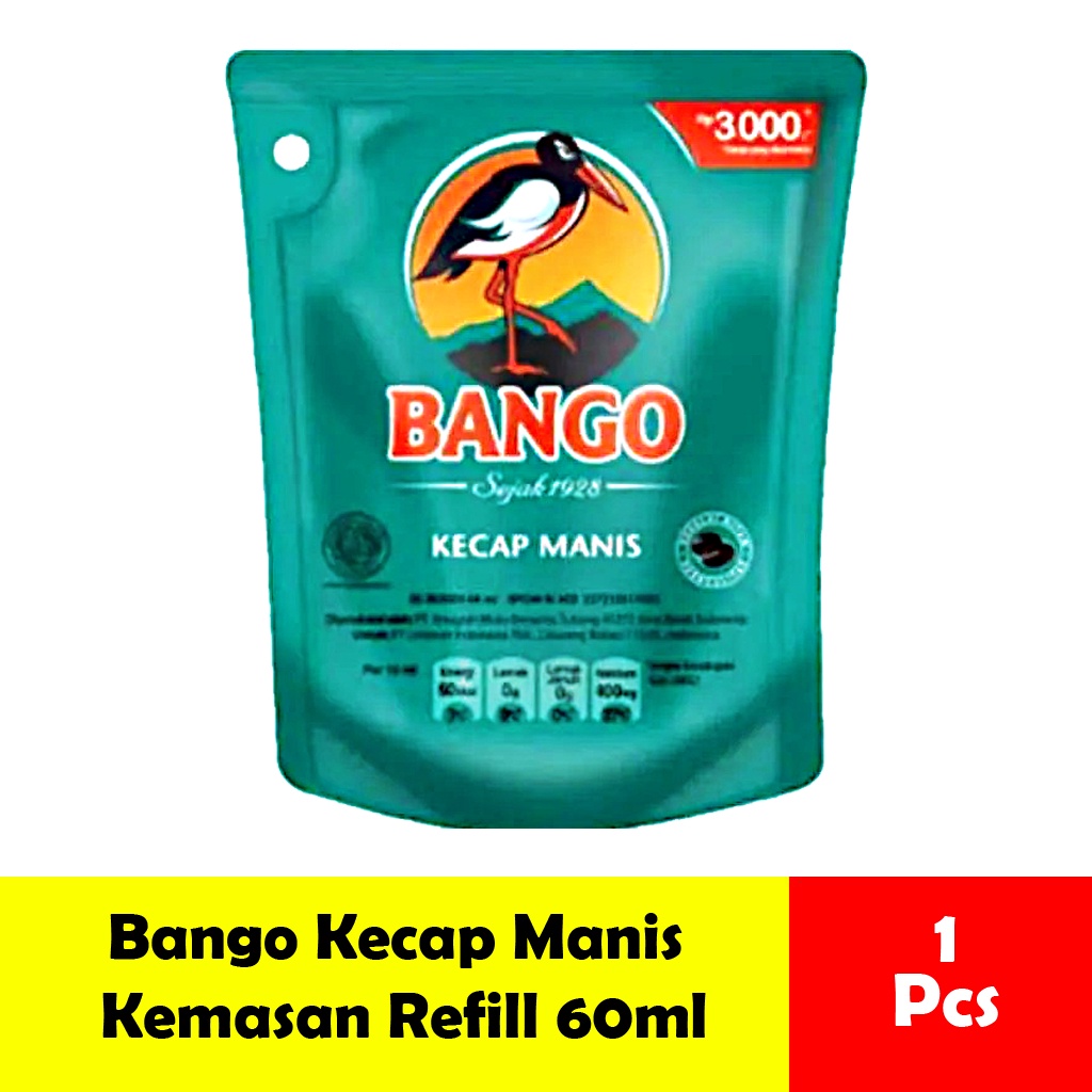 

Kecap Manis Bango Kemasan Refill / Pouch isi 60ml