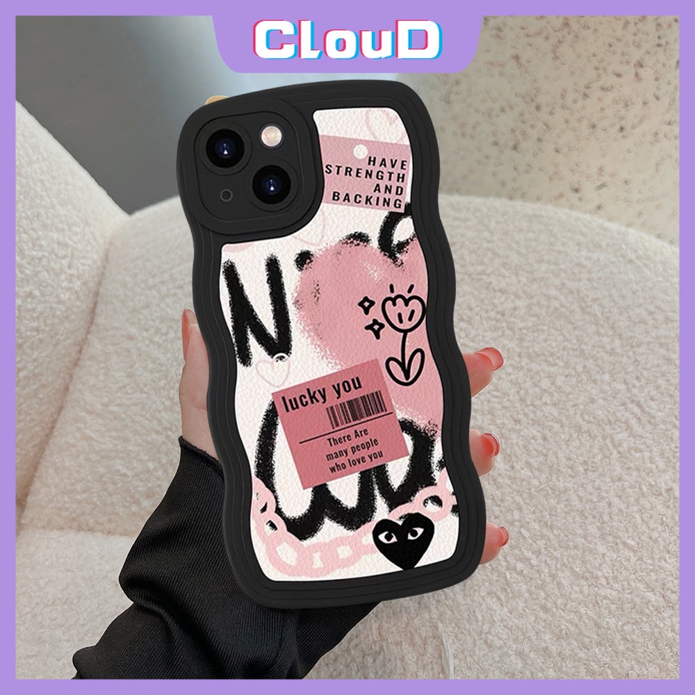 Redmi Note8 11 11s 9s 11Pro+10 9Pro Note 9 10s 10Pro PO CO M3 X3 NFC Pro Redmi 9T 10C A1 10A 9A 9C 10 9 A1+Mi 11T Pro Comme des Garcons Graffiti Wavy Edge Love Soft Case Hati