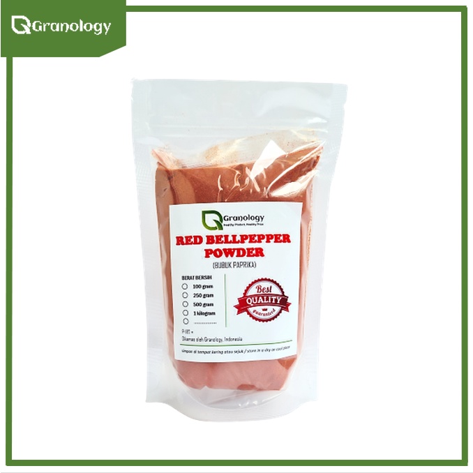 Paprika Bubuk / Pure Bell Pepper Powder (250 gram) by Granology