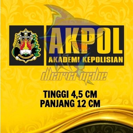 

Akpol, Akademi Kepolisian, Stiker AKPOL, stiker motor, stiker mobil, Stiker Polisi