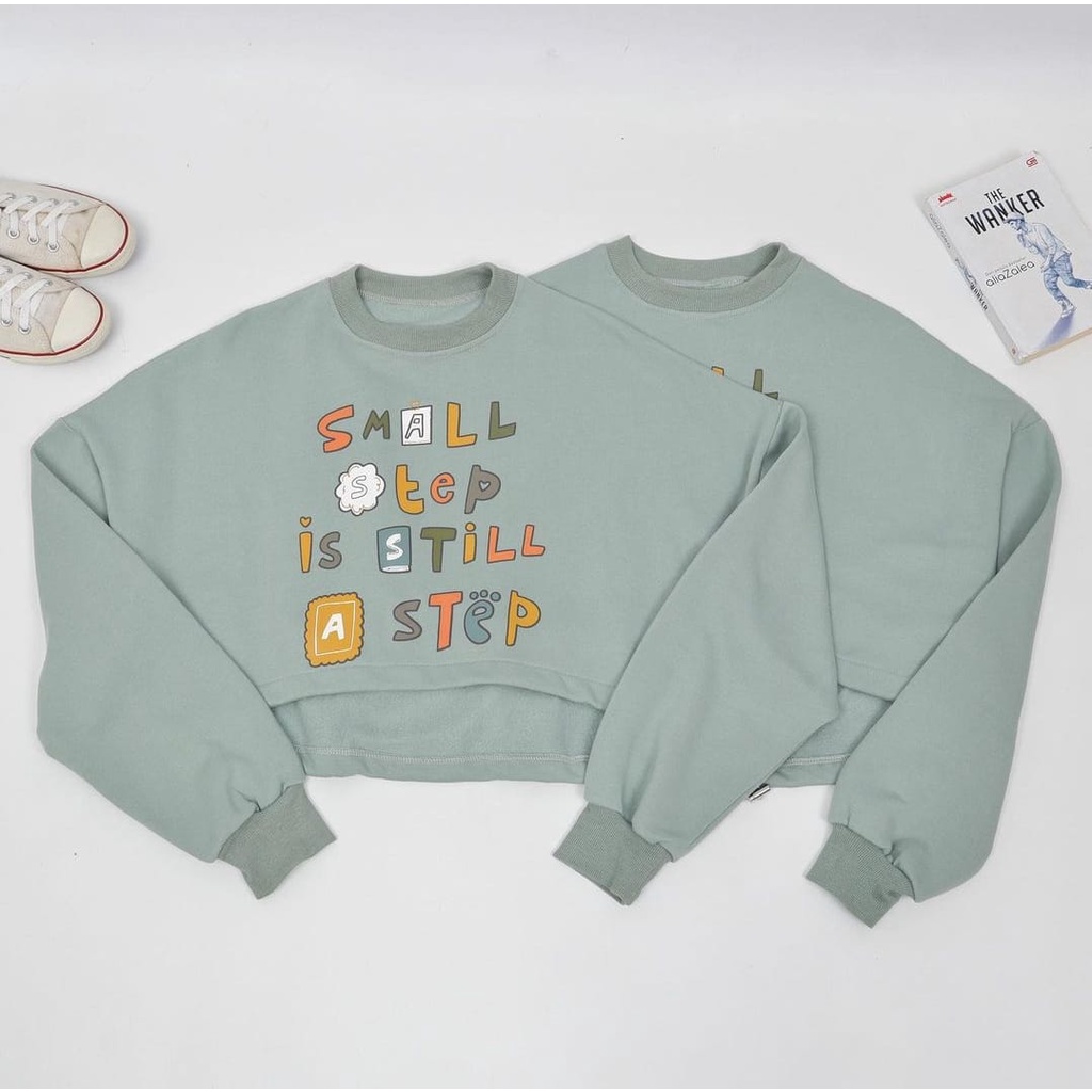 Sweater Croope Wanita - Small Crop Top Sweater