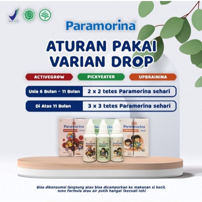 PARAMORINA TETES / DROP UNTUK BAYI Paramorina Upbrainina Picky Eater Activegrow Paramorina Baby Bayi Vitabumin