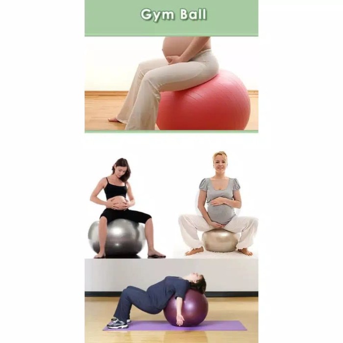 Gym ball/Yoga ball Bola Hamil Diameter 65cm FREE Pompa|Birthing Ball - Tulisdicatatan