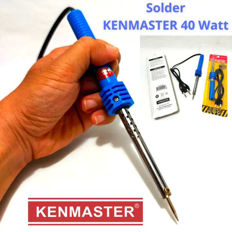 Solder Listrik Plastik Soldier Pemanas Tembaga 40 Watt Kenmaster Soldier Iron Alat Patri