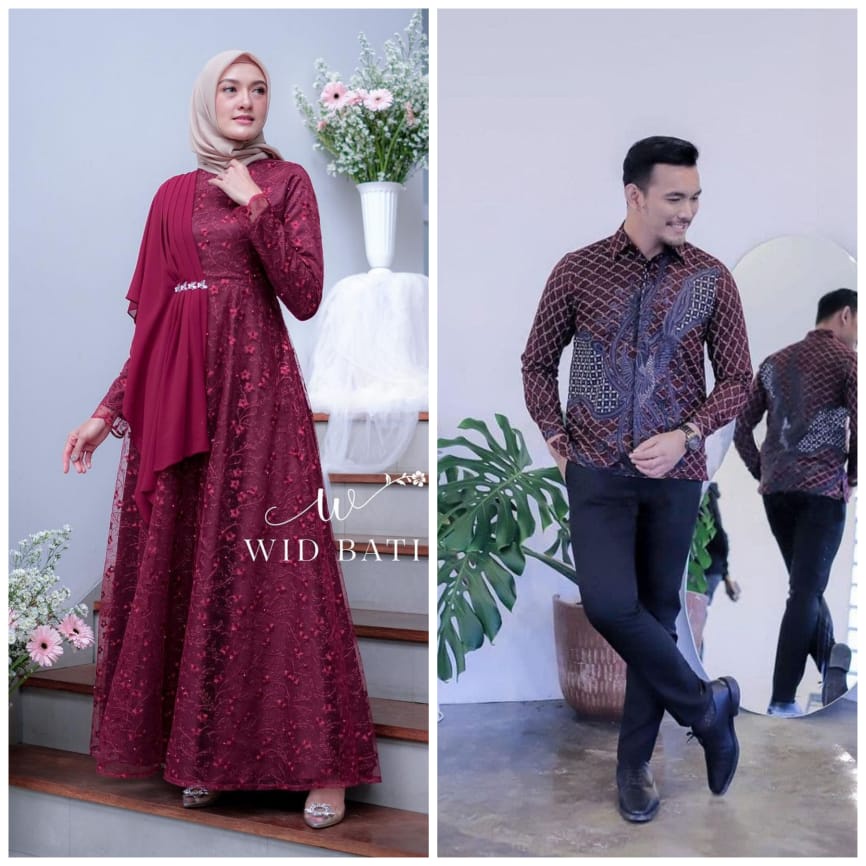 "GRATIS ONGKIR + ( COD ) BAYAR DI TEMPAT / Baju Batik Couple Lamaran Tunangan / Kebaya Lamaran / Pen