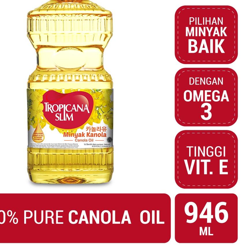 

Limited✔️ ✔️Tropicana Slim Minyak Kanola 946ml - 100% Pure Canola Oil