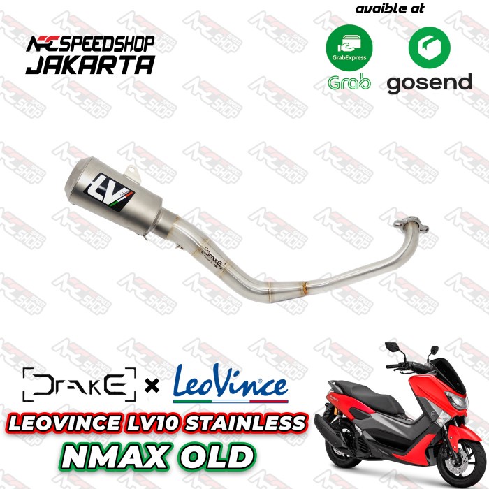 Knalpot Leovince Lv 10 Stainless Header Drake R9 Yamaha Nmax 150 Old #Original