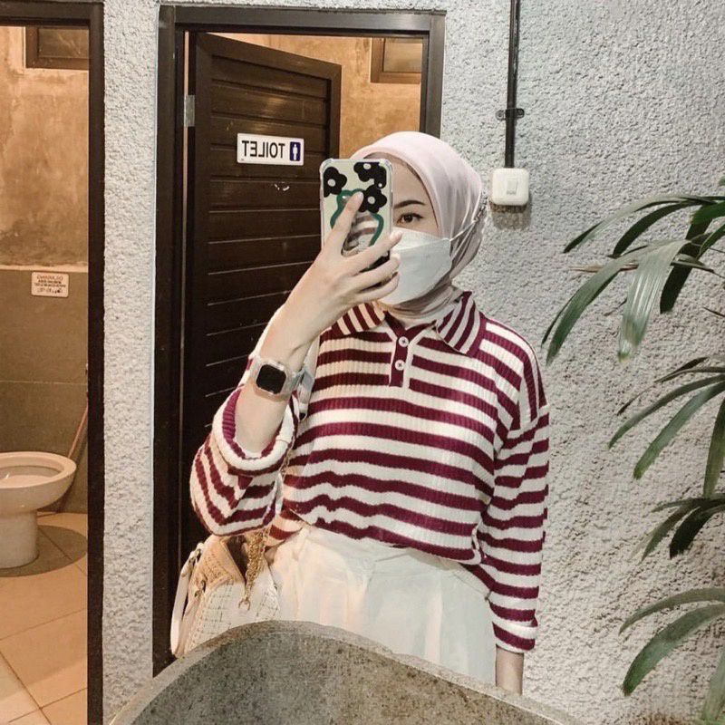 FREYA SWEATER RAJUT WANITA KERAH - SILVANA SWEATER RAJUT WANITA