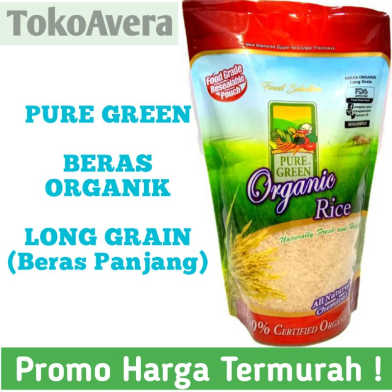 

Puregreen White Long Grain Beras Putih Organik Butir Panjang Organic Rice