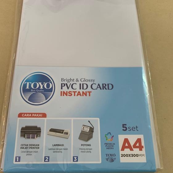 

한국 Kertas PVC ID CARD utk bahan ID CARD A4 isi 5 set Terjangkau!