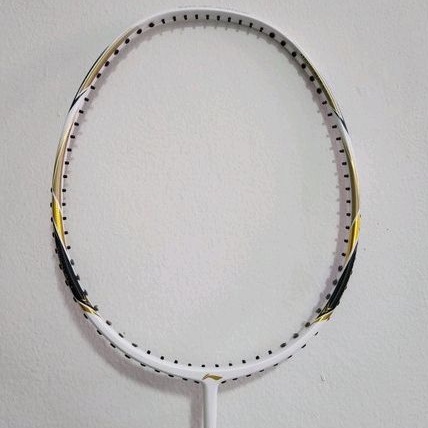 Raket Lining Windstorm 74 White Putih + Senar / Tanpa Senar Badminton
