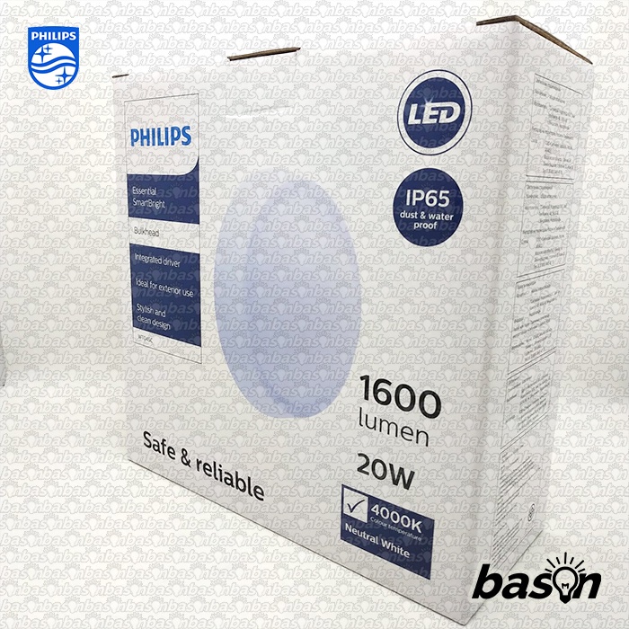 PHILIPS WT045C 20W IP65 - Lampu Dinding Outdoor Kamar Mandi Tahan Air