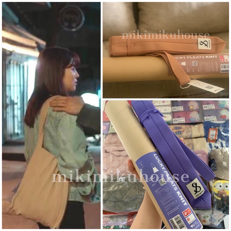 KOREA JOSEPH AND STACEY LUCKY PLEATS KNIT BAG BESPOKE HAN SOHEE TAS JOSEPH&STACEY SHOULDER STARRY BA