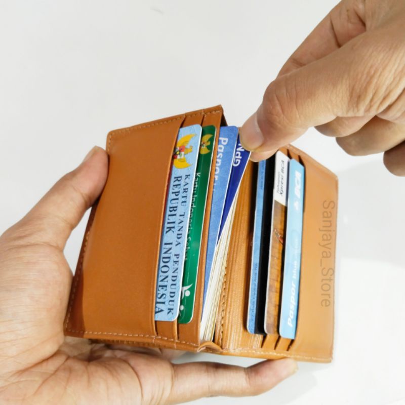 Dompet Kartu Kecil Pria Wanita ORIGINAL Kulit Asli Garut