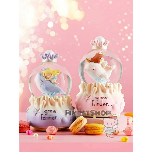 NEW! 3D Snowball Decoration Kotak Musik Bola Salju Little Fairy Garden Dolphin Sea Pearl Korean Gift Idea Kado Bola Lampu Kaca Snow Globe Hadiah Ultah Birthday Gift Souvenir