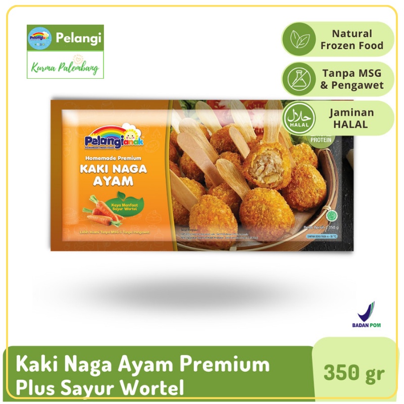 

Kaki Naga Ayam Plus Wortel Pelangi Halal Non MSG Pengawet