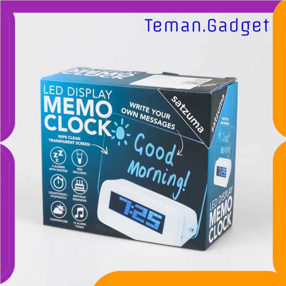 TG-PJM Satzuma Jam LCD Display Alarm Clock with Memo Board - 003