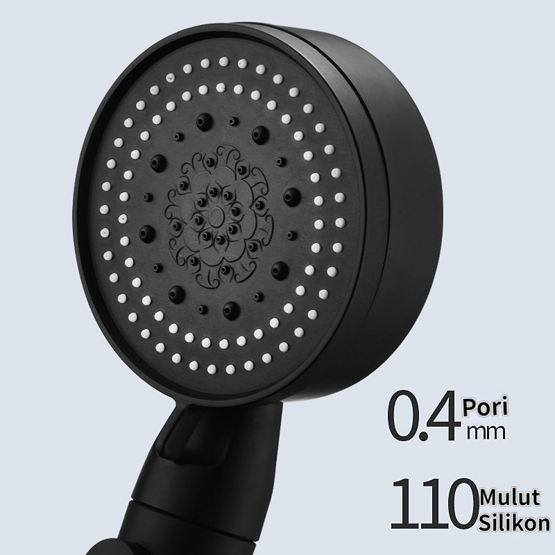 【COD】Shower Kamar Mandi Hitam / Kran Shower Kamar Mandi /Shower Black / Kepala Shower 5 Mode Adjustable Tekanan Tinggi