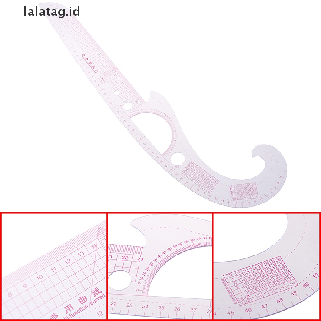 [lalatag] 1pc Penggaris Kurva Plastik Super Lembut Menggambar Tailor Ruler Alat Jahit Halaman [ID]