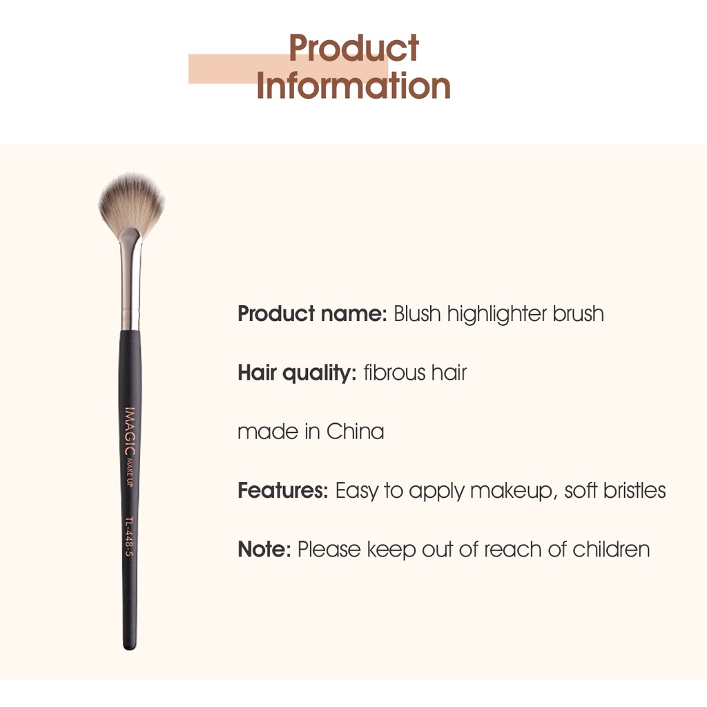 [100%ORIGINAL] Imagic Brush Makeup Highlighter Bulu Lembut Tiga Dimensi