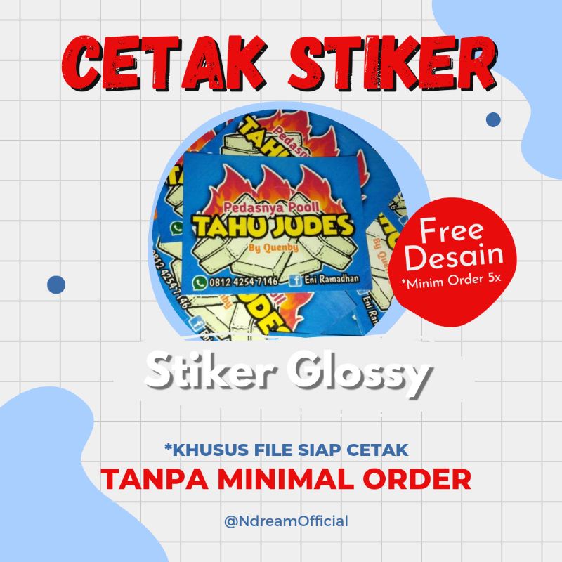 

[FREE DESAIN] CETAK STIKER CUSTOM