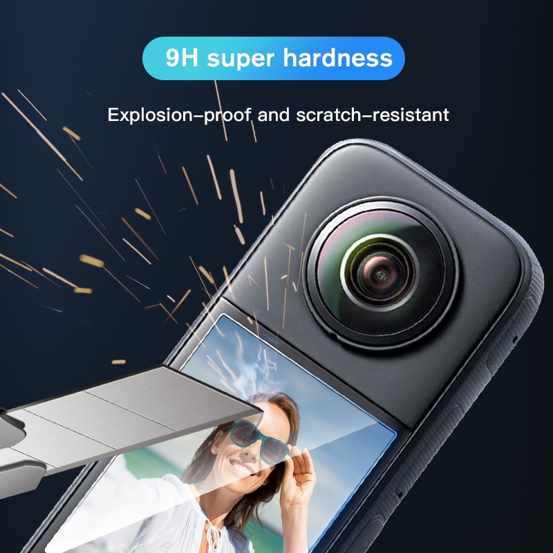 [Harga Grosir]Pelindung Layar Tempered Glass HD Anti Gores Untuk Insta 360 ONE X3