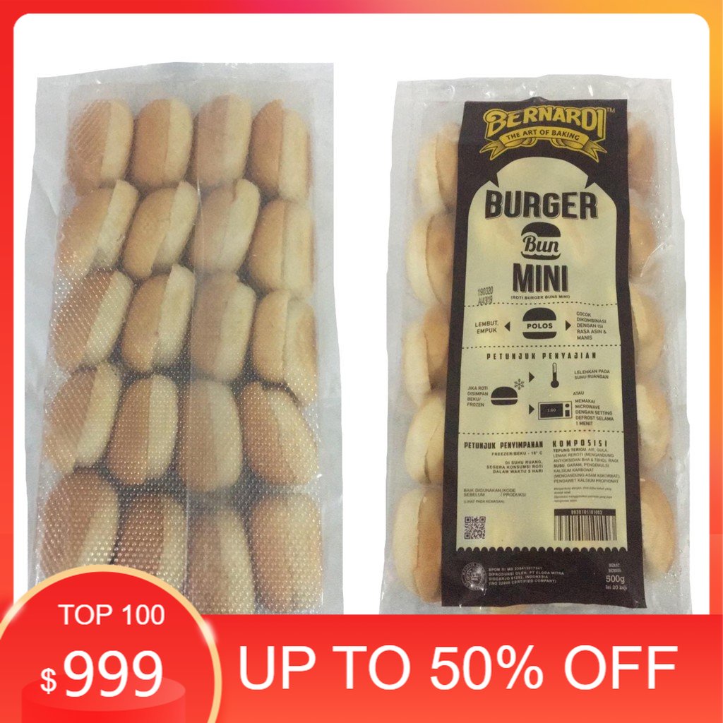

Roti Burger Mini Buns Bernardi isi 20pcs