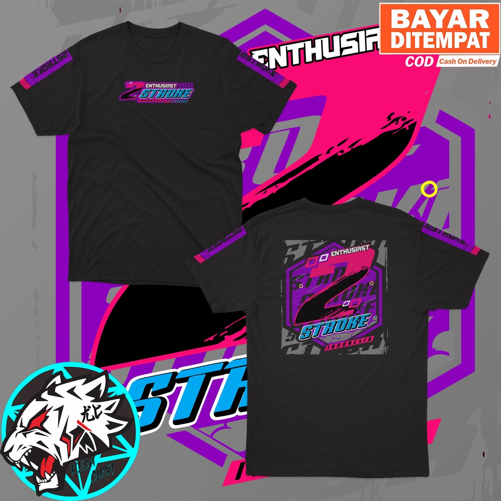KAOS BAJU RACING 2 STROKE ENTHUSIAST BIG SIZE JUMBO KAOS 2STROKE PRIA WANITA