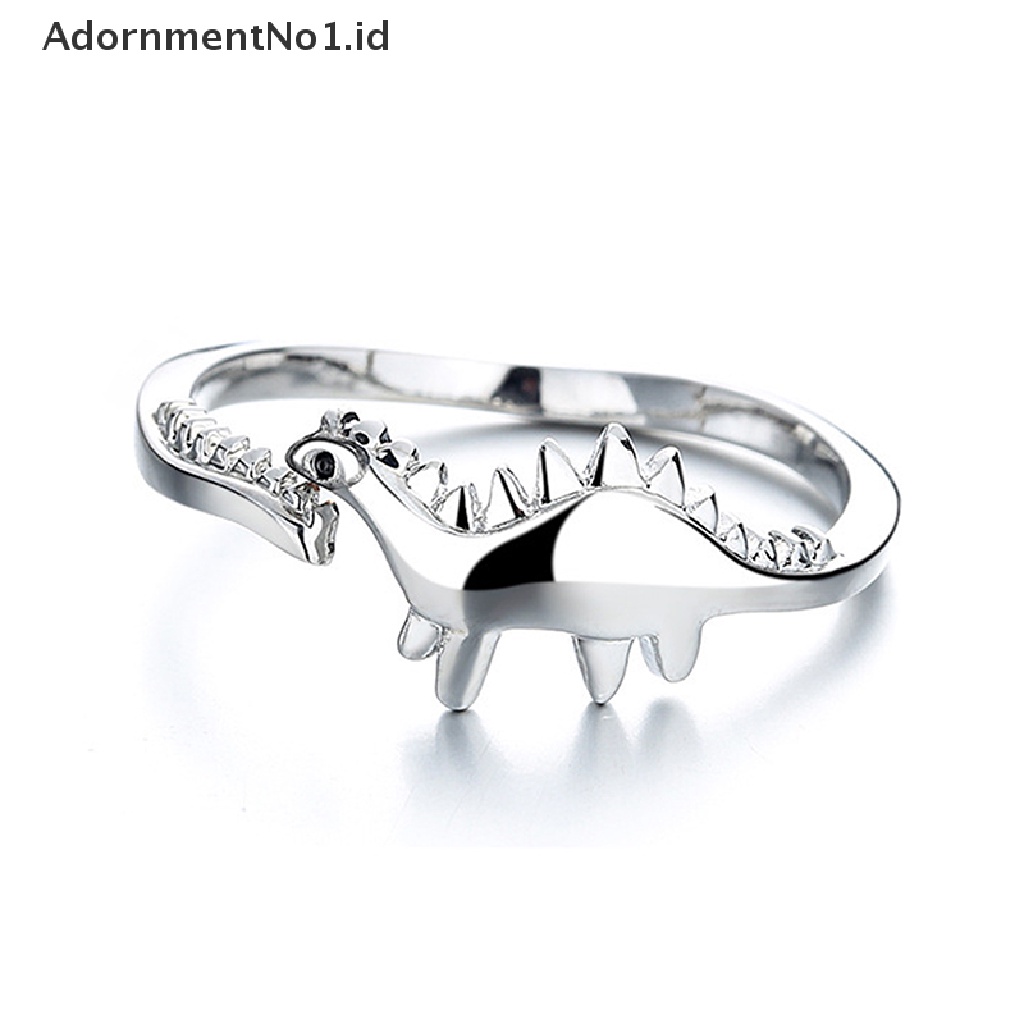 [AdornmentNo1] Cincin Dinosaurus Untuk Wanita Brontosaurus Stegosaurus Cincin Dinosaurus Cincin Dapat Disesuaikan Hadiah [ID]