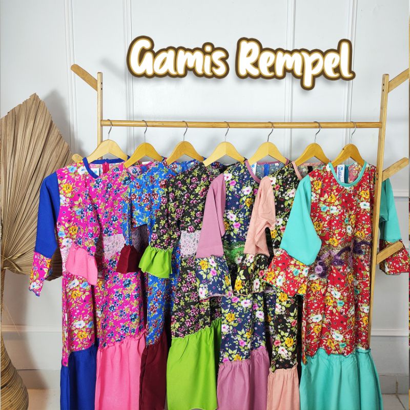 Gamis Anak Rempel / Gamis Mawar Rempel