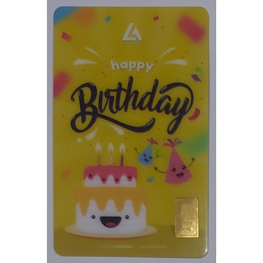Logam Mulia Lotus Archi 0.5 Gram Gift Series Happy Birthday