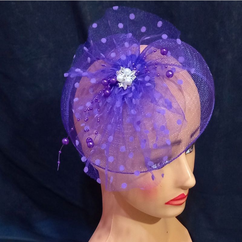 Jepit Jala Fascinator 3Mutiara-HeaJedpiece Pesta Wedding