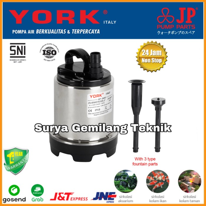 Pompa Celup Kolam Ikan York Sp 3200 Magnetic Pump Mesin Pompa Air