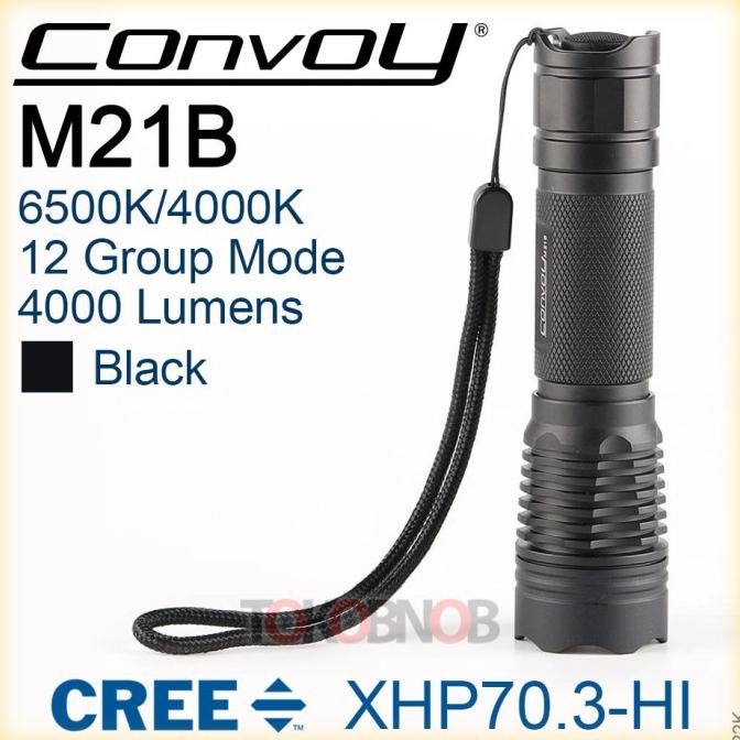 Convoy M21B Cree XHP70.3 HI 12-Group Flashlight - Senter LED