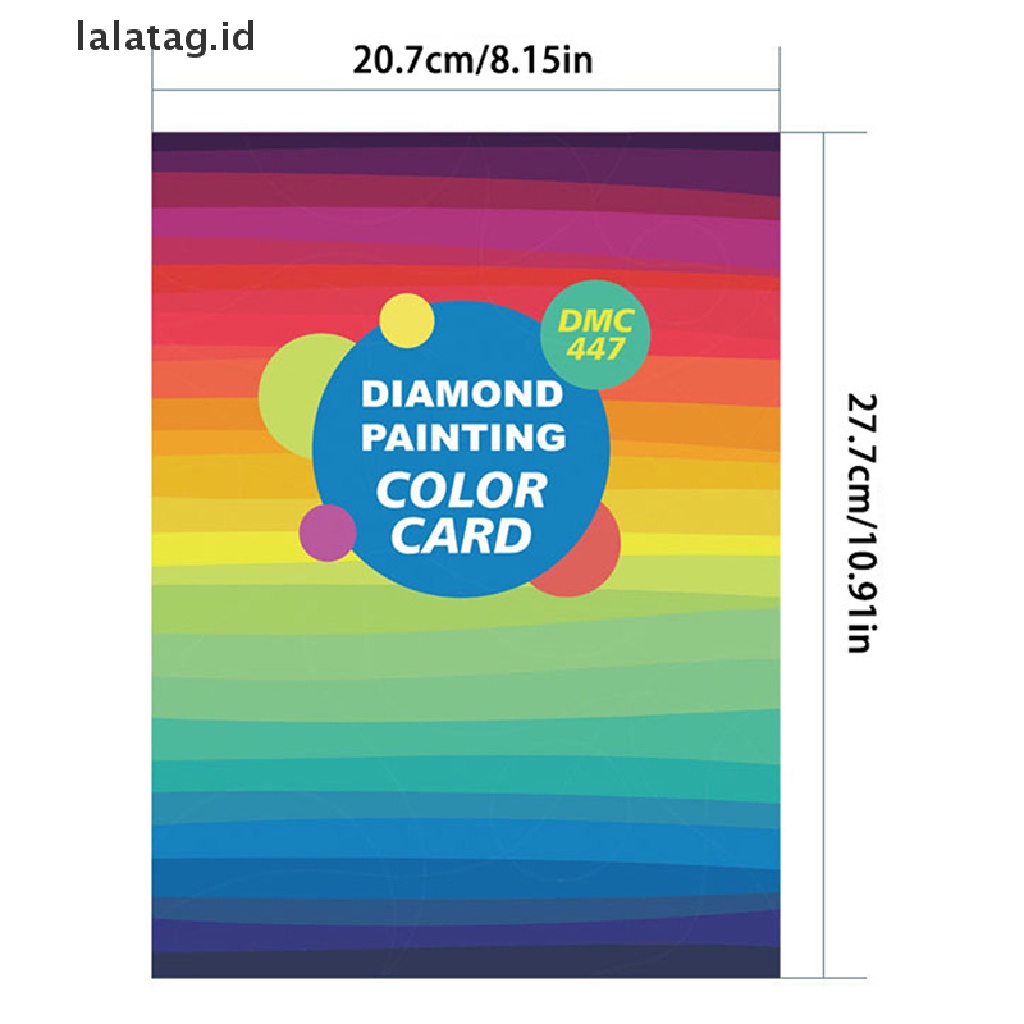 [lalatag] 5d Diamond Paing Tool Diamond Color Card Kartu Identifikasi Warna Berlian Imitasi [ID]