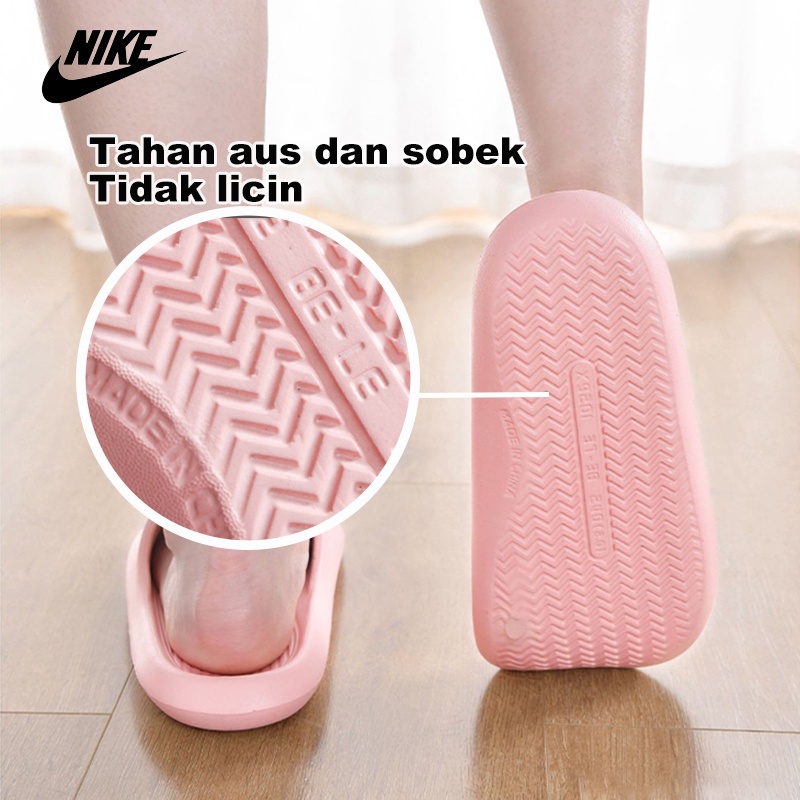 NIKE Sandal Wanita EVA Empuk Karet Sendal Slop Kekinian Flip Flop Dewasa Selop Casual Wanita Santai Empuk Sandal Cewek Distro Terbaru Slip On Anti Slip
