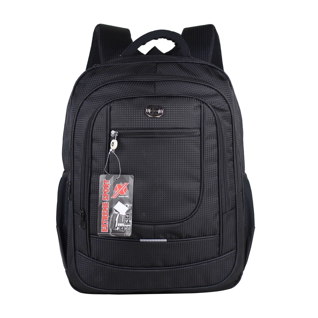 Tas Pria Extreme Polos Hitam Scotlite sekolah SD SMP SMA Backpack Free Raincover Harga Murah Bahan Awet Tebal Terjangkau