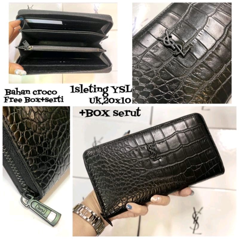 Dompet panjang 1 sleting wanita import Free box 668