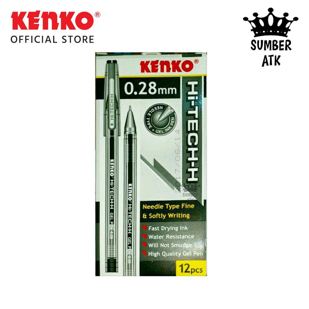 

[F7N80] KENKO Gel Pen Hi Tech H 0.28 Mm Pulpen Pena Black / blue - 1 PCS Bst Terlaris ヾ