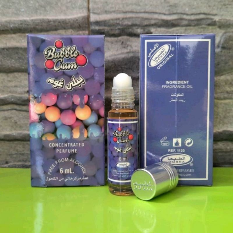 BUBBLE GUM Parfum DOBHA 6ml Minyak Wangi Roll On Non Alkohol