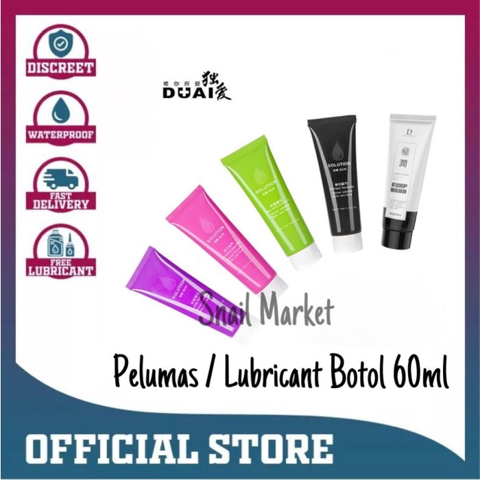 (TERLARIS) Lubricant Duai Solution / Pelumas Massage Oil / Pelicin Sensasi Rasa - Putih