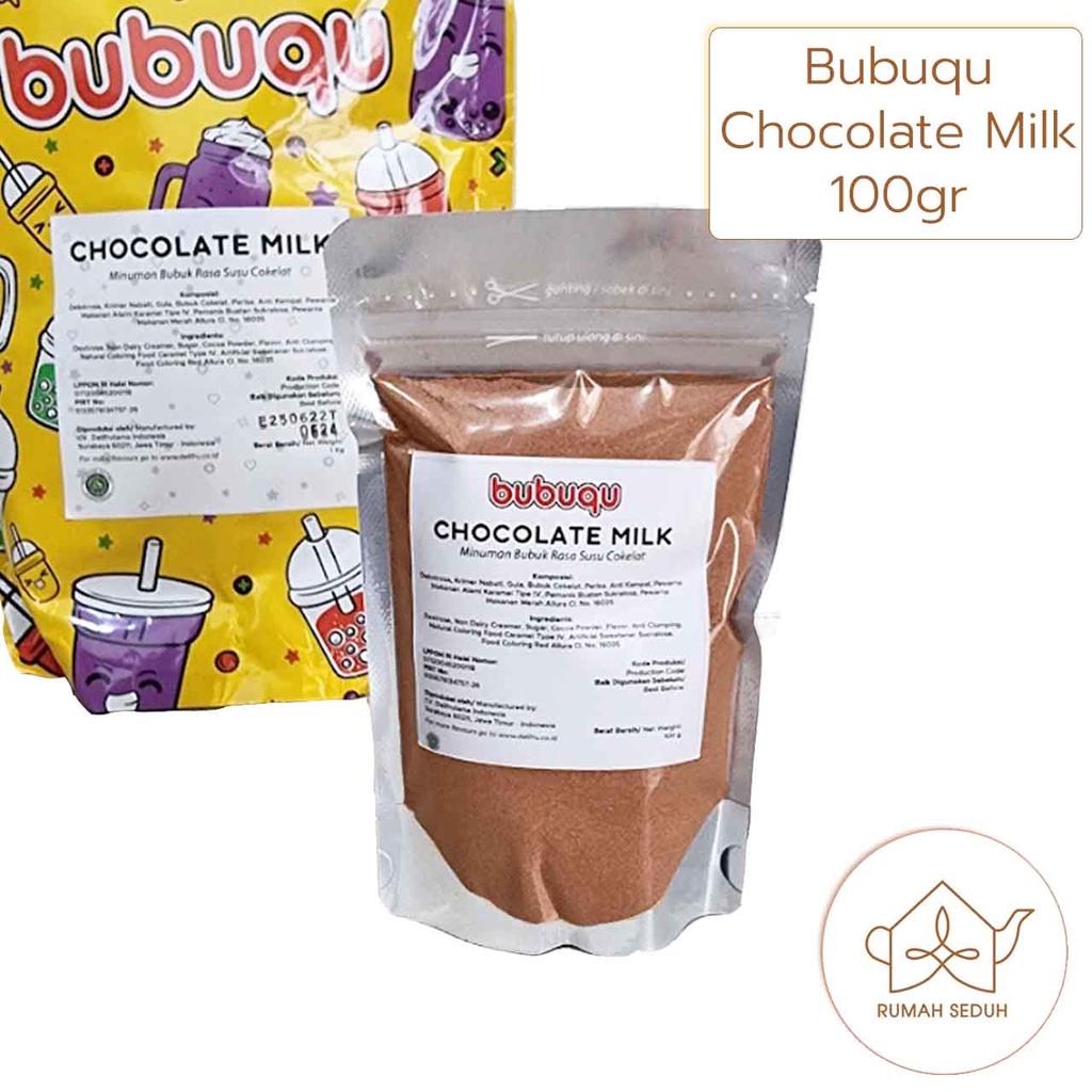 

100gr Bubuqu Chocolate Milk Minuman Bubuk - Choco Powder - Minuman Rasa Susu Coklat