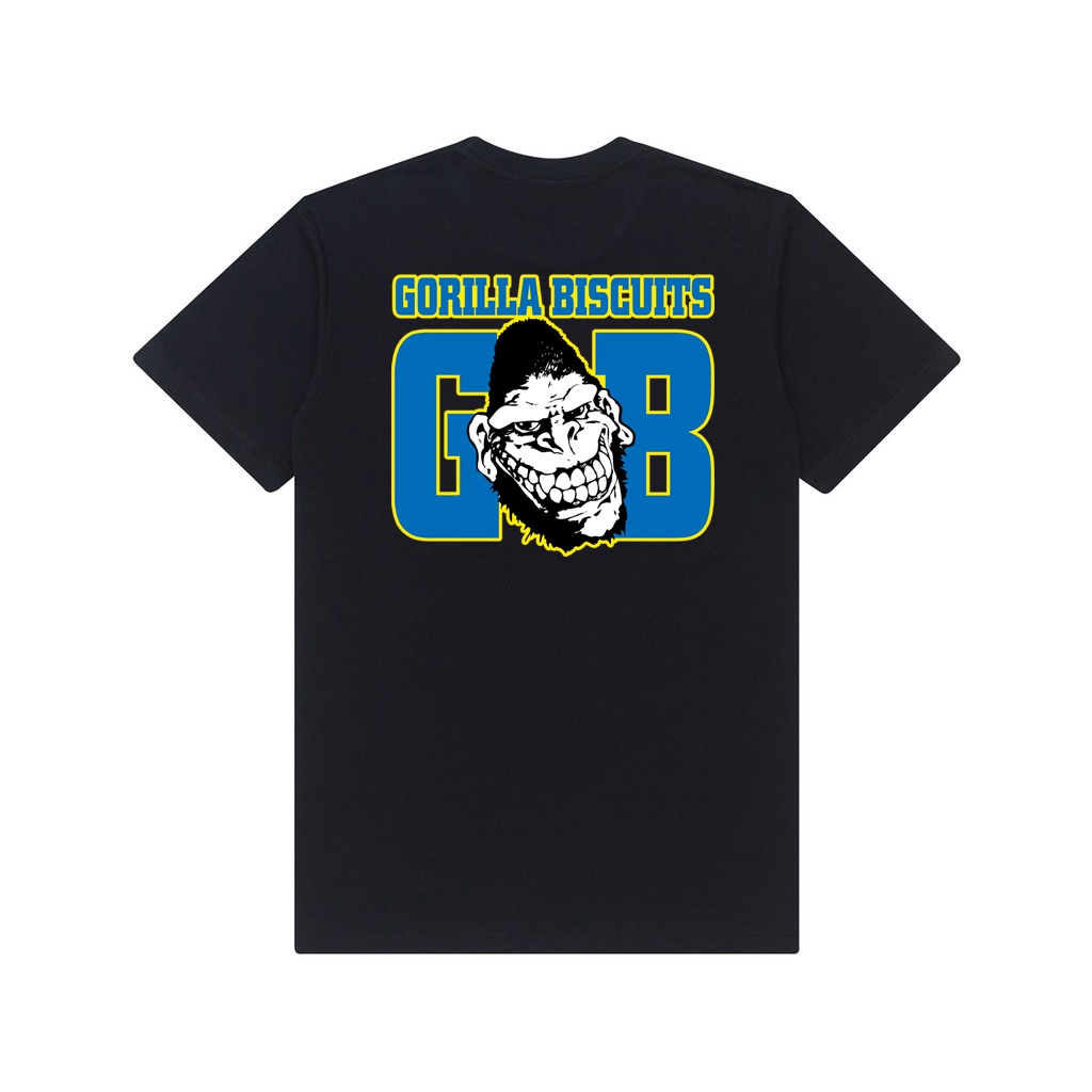 KAOS BAND GORILLA BISCUITS T SHIRT BAJU DISTRO MUSIK HARDCORE PUNK PRIA WANITA