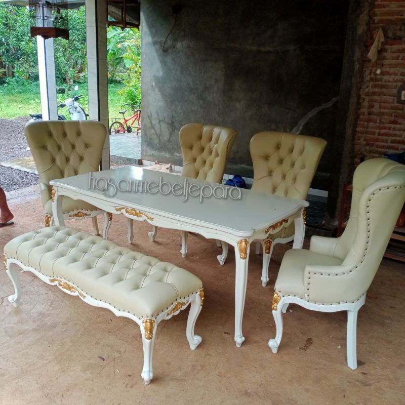 meja makan mewah mebel jepara