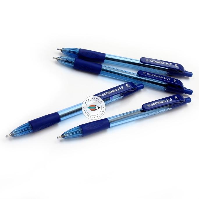 

JUAL SNOWMAN - Pen - Pulpen Hitam - Biru - Merah V5 0.7mm - Lusin