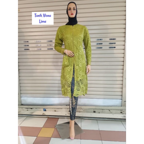 Kebaya Brokat Tunik Busui Payet Modern / Kebaya Wisuda / Kebaya Kurung / Kebaya Modern / Kebaya Busui