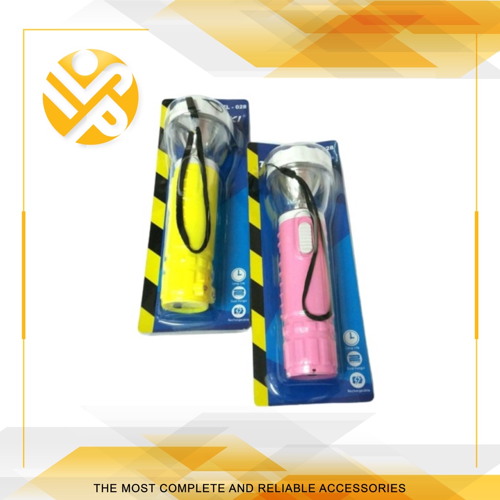 Senter Lampu Led/ Senter Tangan Rechargeable Cas 2 Fungsi / Senter Cas