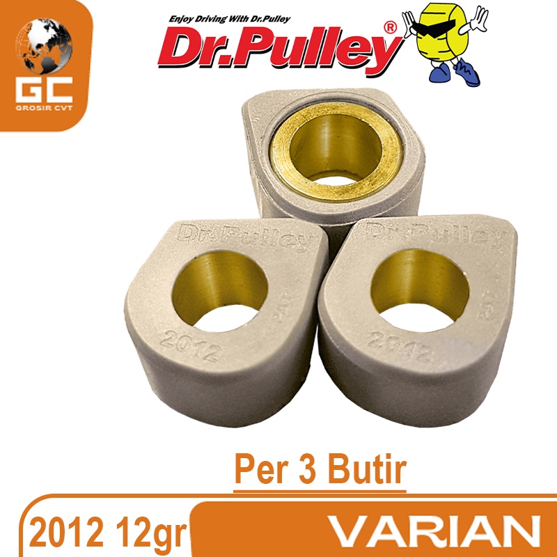 Sliding Roller Mio M3/S/Z Fino Freego X-Ride Gear Fazzio Xeon Soul GT 125 cc 2012 09 10 11 12 13 Gram Per 3 Butir Dr Pulley